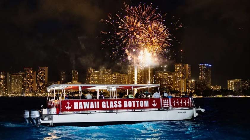 Glass Bottom Boat Fireworks