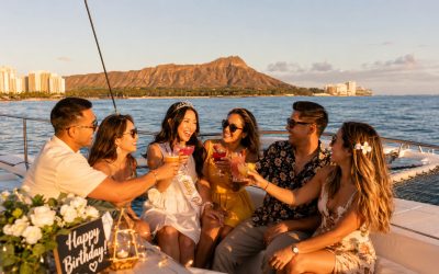 Celebrating a Birthday on a Waikiki Booze Cruise